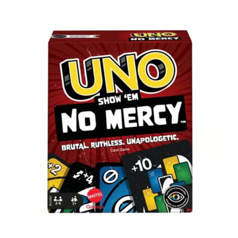 3116 UNO Show 'Em No Mercy Card Game | Ruthless & Unapologetic Fun for ...
