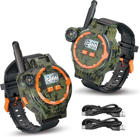 Amazon.com: SpyX Walkie Talkies + Recon Watch - Double Agent Tool Set ...