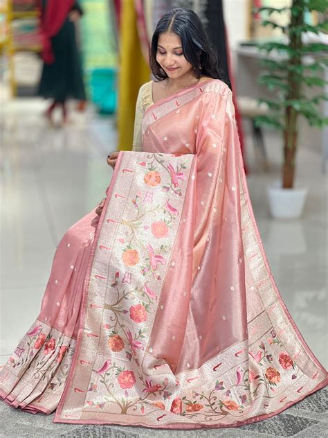 Paithani & Puniya Weaving Patterned Organza Saree | SUN148 – Aham ...