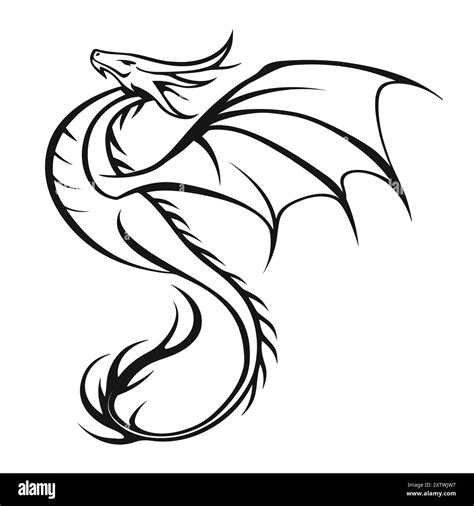 How To Draw A Dragon Outline