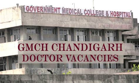 APPLY NOW: GMCH Chandigarh Releases Vacancies For Faculty