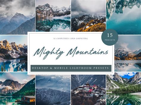 Lightroom Presets - Mighty Mountains Graphic by Kzara Visual · Creative ...