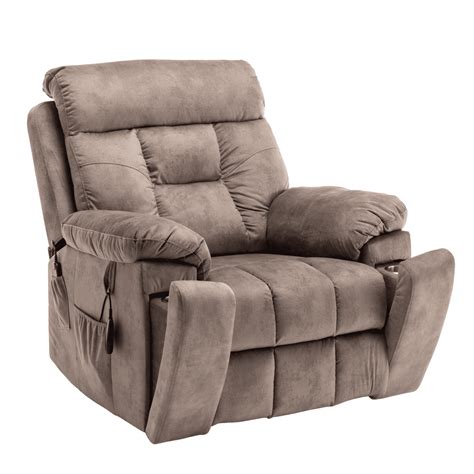 JUUXO Oversized Lift Recliner Chair, 26-inch Extra Wide Seat Big Man ...