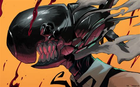 Reze (bomb devil) hybrid form from Chainsaw man anime 4K wallpaper download