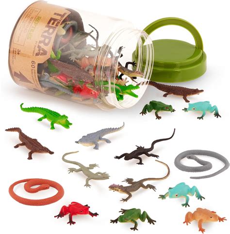 Terra Battat Terra by Battat – 60 Pieces Lizard Animal Tube – India | Ubuy