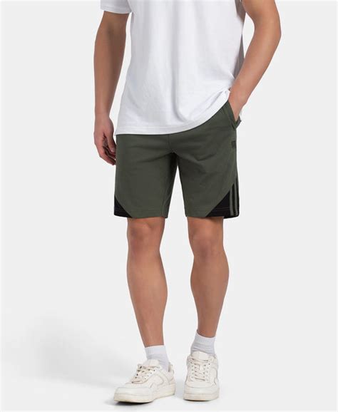 Buy Super Combed Cotton Rich Straight Fit Shorts with Zipper Pockets ...