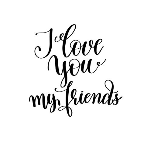 I love you my friend Friendship Day.Can be used for t-shirt print, mug ...