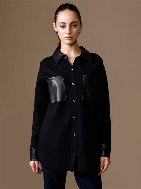 Judith Pu Trim Shacket – KAZO