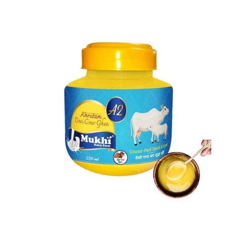 Buy Vedic A2 Desi Gir Cow Ghee,Amrutam Desi Gir Cow Ghee - Mukhi Dairy Farm