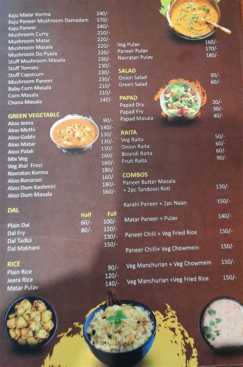 Menu at ANANTA FOOD COURT, Varanasi