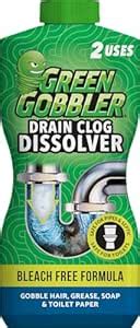 Green Gobbler DISSOLVE Liquid Hair & Grease Clog Remover / Drain Opener ...