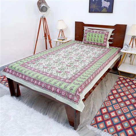 100% Pure Cotton Bed Sheet Online for Cozy Comfort | The Jaipuri