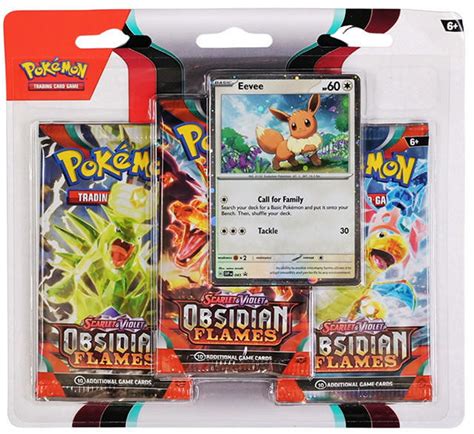 Pokemon Scarlet & Violet Obsidian Flames 3-Pack Blister