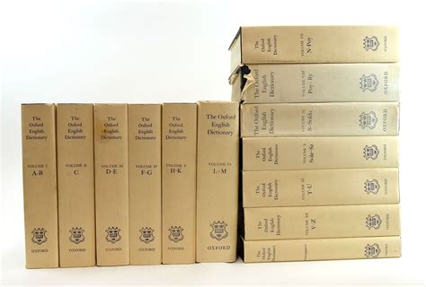 Stella & Rose's Books : THE OXFORD ENGLISH DICTIONARY (13 VOLUMES ...