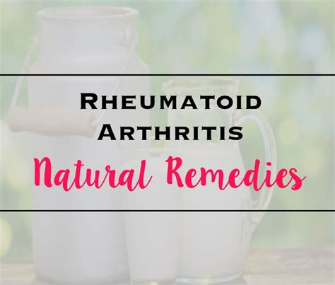rheumatoid arthritis natural remedies