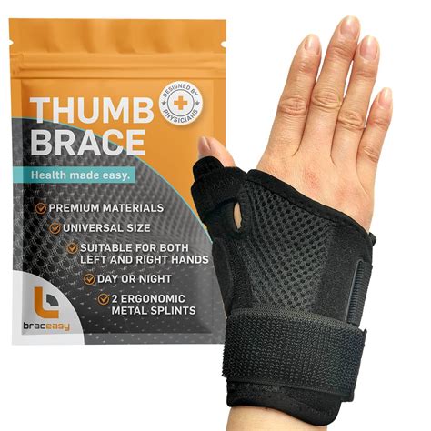 Buy BracEasy Thumb Brace: Thumb Support for arthritis - Thumb Splint ...