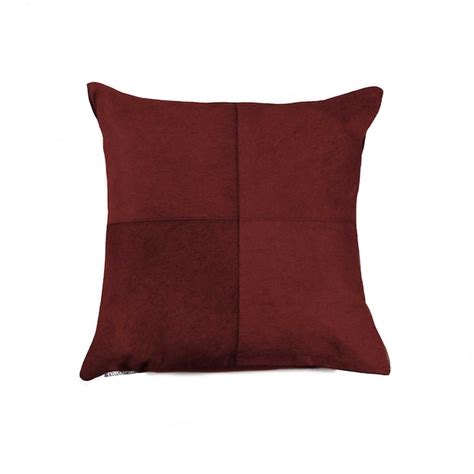 HomeRoots Josephine 18-in x 18-in Wine Indoor Decorative Pillow at ...