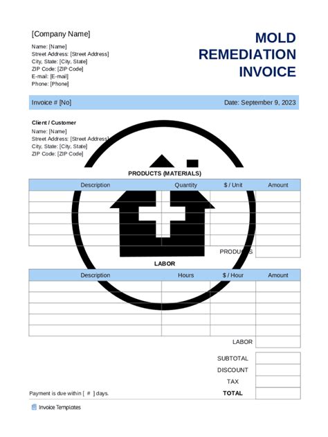 Invoice Template - Blank Fillable Template | Fill Out, Print & Download ...