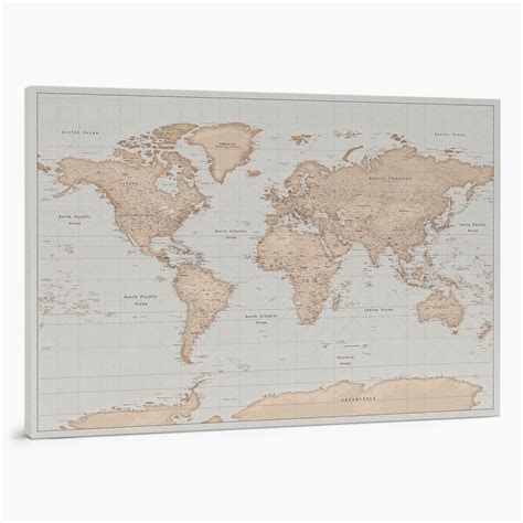 Push Pin World Map – Vintage | Tripmap.com