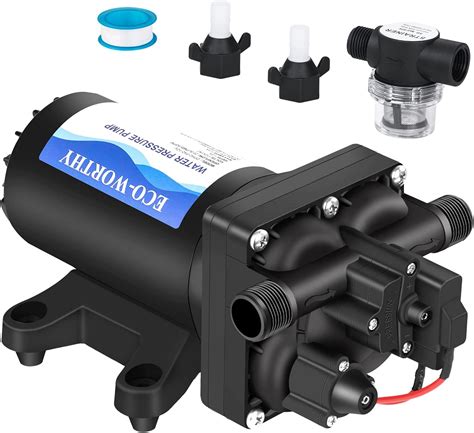 ECO-WORTHY 42-Series Upgrade 12V Water Diaphragm Pressure Pump with ...