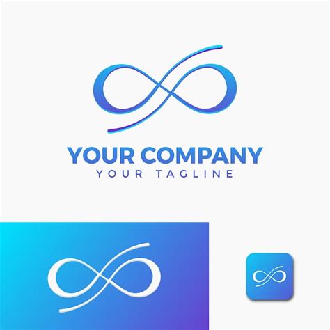 Creative infinity company logo design template | Premium Vector