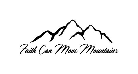 Products :: Faith Can Move Mountains Decal Car Truck Van Window or ...