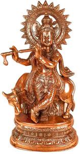 Apkamart Shri Krishna Statue Idol - for Home, Living Room Decor & Gift ...