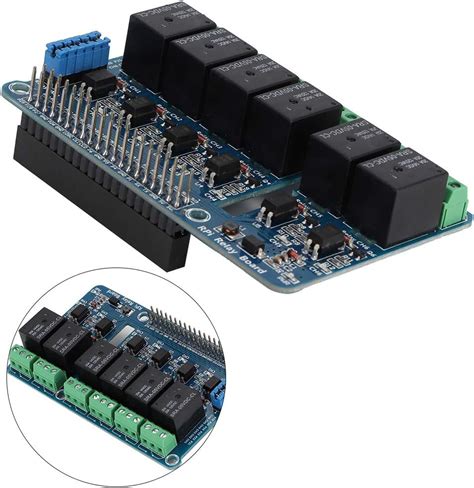 Buy Relay Expansion Board,6 channel Rpi Relay Module Expansion Board ...