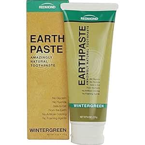 Buy Redmond Earthpaste - Natural Non Fluoride Toothpaste, Wintergreen ...