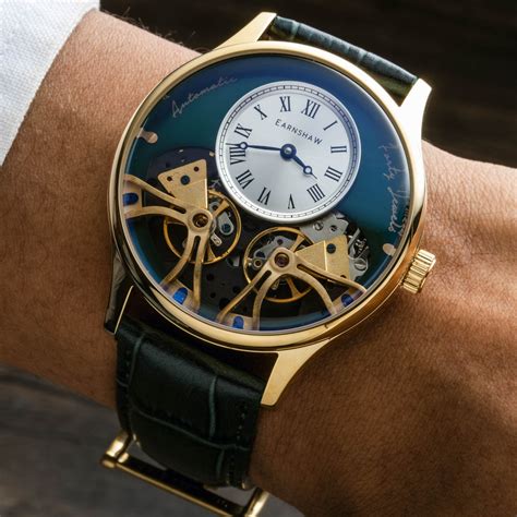 Earnshaw Faraday Double Barrel Automatic Irish Green – The Watch Factory