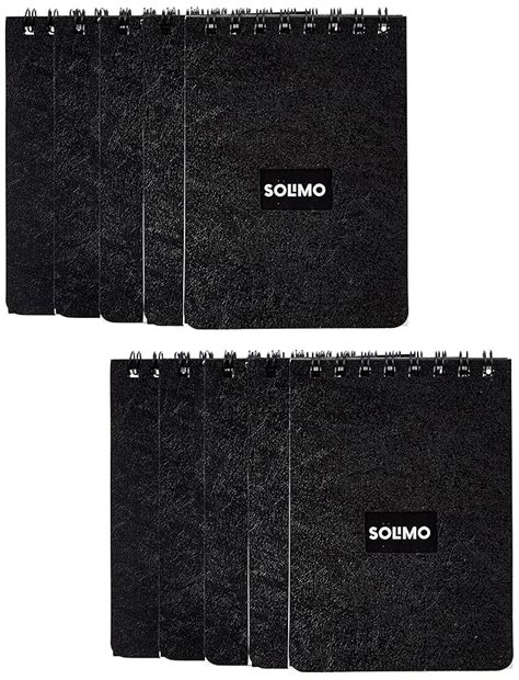 Amazon Brand - Solimo Wirebound Pocket Size Notebook, A7 Size, 90 Pages ...
