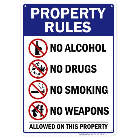 No Alcohol And Smoking Sign
