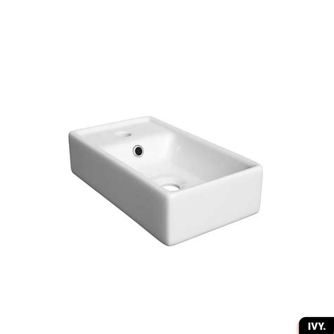 Vasque à encastrer avec siphon OFFERT | IVY | Blanc | 40 × 8 × 22 | Bricoman