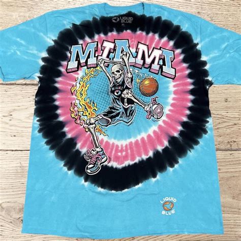 Miami Heat Dunker Basketball Grateful Dead Liquid... - Depop