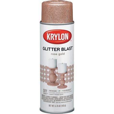 Krylon Glitter Blast 5.75 Oz. Rose Gold Spray Paint | Do it Best Barbados