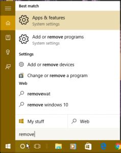 Image result for How to Remove Programs in Windows 10