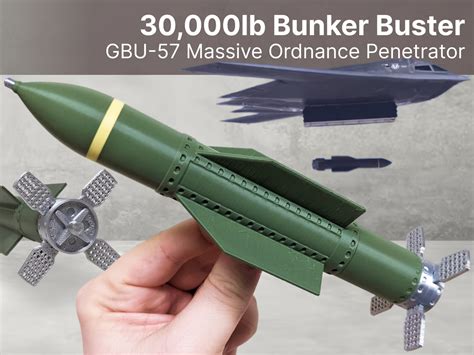 30,000lbs Bunker Buster Bomb | GBU-57 von Rexi Labs MakerWorld ...