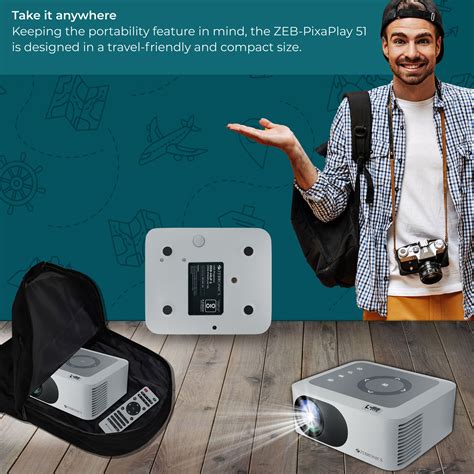 Zebronics PixaPlay 51 LED Projector