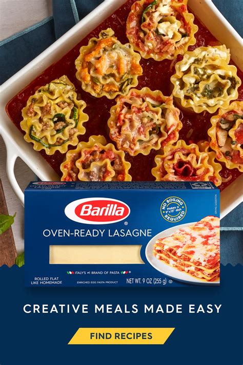 Barilla No Boil Lasagna Recipe On Back Of Box
