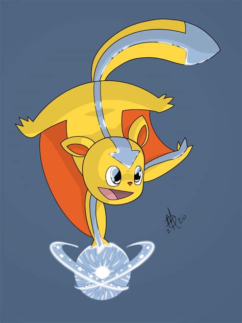 I drew Aang as a flying squirrel Pokémon : r/TheLastAirbender