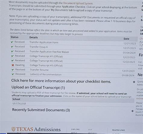 Does Anyone Else Have This in MyStatus????? : r/UTAdmissions