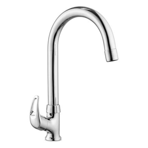 Pixel Swan Neck Brass Faucet with Round Swivel Spout (15 Inches) - LIP ...