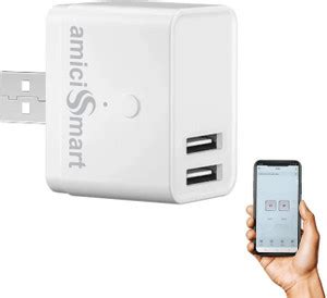 amiciSmart Mini USB Adapter Switch with 2 USB Ports – Voice Assistant ...