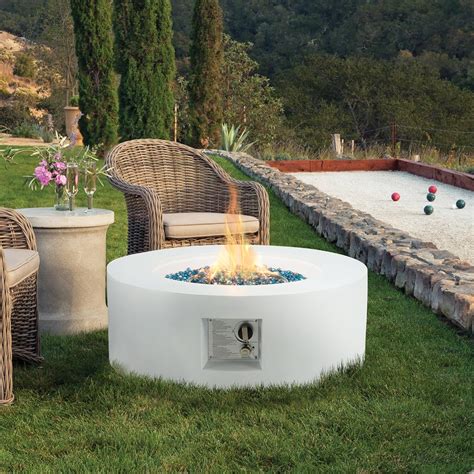 Amazon.com: ECOTOUGE Outdoor Propane Firepit Table Set, 30 Inch Auto ...