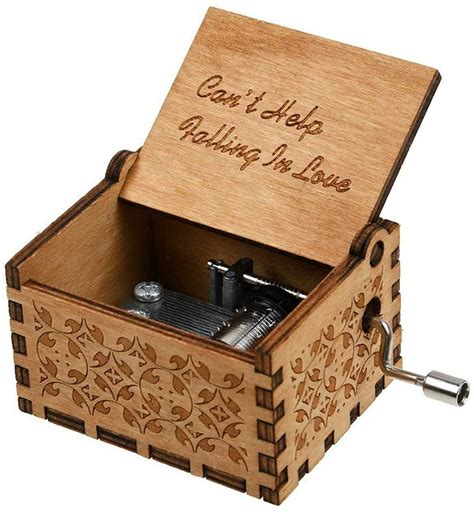 Cant Help Falling In Love Brown Musical Box – Zesta Neon