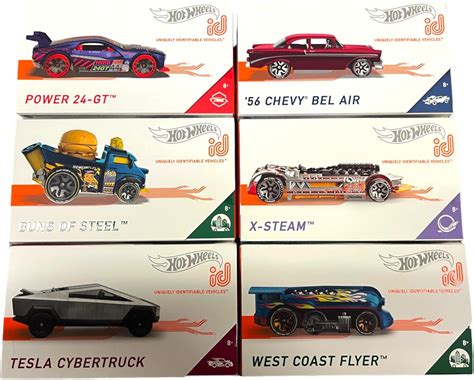 Amazon.com: Hot Wheels id Cars Complete Set of 6 Diecast Vehicles from HDH85-979B Release with ...