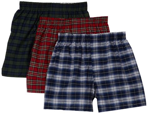 Buy Hanes Big Boys' Woven Boxer, Tartan Plaid, XL (18-20)(Pack of 3) at ...