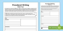 Procedural Writing PowerPoint (teacher made) - Twinkl