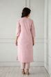 Rose Pink Handloom Cotton Mirror Work Embroidery Kurta Pant Set – Disha ...