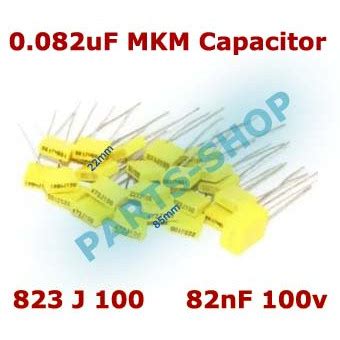 Jual Capasitor MKM 0,082uf 100V 823 82nf 823J100 Kapasitor Elco ...